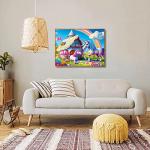 Fishwisdom 100 Piece Jigsaw Puzzle for Kids Age 4-8 Teens Gift Family Time (Pink Unicorns) by fishwisdom