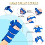 Fanwer Resting Hand Splint, Stroke Hand Therapy Equipment, Hand Brace with Finger Support for Stroke Recovery Patients, Carpal Tunnel Syndrome, Arthritis, Tendinitis, Metacarpal Breaks (Left) from Fanwer