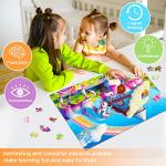 Fishwisdom 100 Piece Jigsaw Puzzle for Kids Age 4-8 Teens Gift Family Time (Pink Unicorns) by fishwisdom