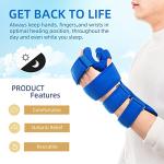 Fanwer Resting Hand Splint, Stroke Hand Therapy Equipment, Hand Brace with Finger Support for Stroke Recovery Patients, Carpal Tunnel Syndrome, Arthritis, Tendinitis, Metacarpal Breaks (Left) from Fanwer