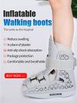 Tairibousy Inflatable Walker Boot Air Cam Walker Fracture Boot Medical Short Walking Boot Walker Brace Breathable Orthopaedic Boot for Foot Injury Ankle Sprain (Large) from Tairibousy