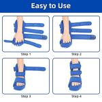 Fanwer Resting Hand Splint, Stroke Hand Therapy Equipment, Hand Brace with Finger Support for Stroke Recovery Patients, Carpal Tunnel Syndrome, Arthritis, Tendinitis, Metacarpal Breaks (Left) from Fanwer