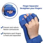 Fanwer Resting Hand Splint, Stroke Hand Therapy Equipment, Hand Brace with Finger Support for Stroke Recovery Patients, Carpal Tunnel Syndrome, Arthritis, Tendinitis, Metacarpal Breaks (Left) from Fanwer