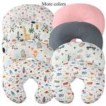 Tontukatu Nursing Pillow Cover 2 Pack 100% Cotton Nursing Pillow Slipcovers for Breastfeeding Moms Soft Fit Standard Infant Nursing Pillows & Positioners for Baby Boy Girl Floral and Pink from Tontukatu