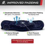 Sleeve Stars Tennis Elbow Brace for Women & Men, Tennis Elbow Strap Tendonitis Arm Band, Counterforce Brace & Elbow Band for Tendon Relief & Support w/ 3 Forearm Straps, Fits 9-23 inch (One Size/Single/Navy Blue) from SS Sleeve Stars