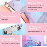 Lincia 6 Pieces 3 Ring Binder 1 Inch Round Ring Binder with 5 Tab Dividers Cute Binder Holds 8.5" x 11" Paper Marble Binder for Letter Size School Supplies and Office Supplies, 6 Designs from Lincia