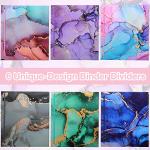 Lincia 6 Pieces 3 Ring Binder 1 Inch Round Ring Binder with 5 Tab Dividers Cute Binder Holds 8.5" x 11" Paper Marble Binder for Letter Size School Supplies and Office Supplies, 6 Designs from Lincia