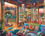 White Mountain Puzzles Lakeside Cabin, 1000 Piece Jigsaw Puzzle by White Mountain Puzzles, Inc.