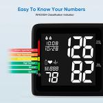 Blood Pressure Machine Upper Arm Automatic Digital Blood Pressure Monitors-1000 Memories 2 User Mode Adjustable Large Cuff Backlit Display BP Machine BP Meter BP Cuff for Home Use Carry Case(Black) by AlphaMed