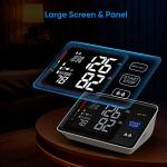 Blood Pressure Machine Upper Arm Automatic Digital Blood Pressure Monitors-1000 Memories 2 User Mode Adjustable Large Cuff Backlit Display BP Machine BP Meter BP Cuff for Home Use Carry Case(Black) by AlphaMed