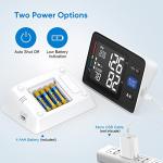 Blood Pressure Machine Upper Arm Automatic Digital Blood Pressure Monitors-1000 Memories 2 User Mode Adjustable Large Cuff Backlit Display BP Machine BP Meter BP Cuff for Home Use Carry Case(Black) by AlphaMed