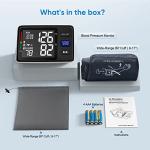 Blood Pressure Machine Upper Arm Automatic Digital Blood Pressure Monitors-1000 Memories 2 User Mode Adjustable Large Cuff Backlit Display BP Machine BP Meter BP Cuff for Home Use Carry Case(Black) by AlphaMed