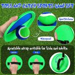 Vinsot Kids Toys Toss and Catch Game Set 20 Paddles 10 Balls Beach Game Outdoor Ball Sports Games Toss and Catch Ball Set with Paddles Ball Nylon Catch Toys for Kids Adults Playground (Blue Green) from Vinsot