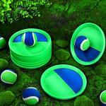 Vinsot Kids Toys Toss and Catch Game Set 20 Paddles 10 Balls Beach Game Outdoor Ball Sports Games Toss and Catch Ball Set with Paddles Ball Nylon Catch Toys for Kids Adults Playground (Blue Green) from Vinsot