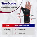 Thumb Splint & Wrist Brace - Carpal Tunnel Wrist Splint with Thumb Spica Thumb Brace. Thumb Stabilizer & Wrist Support For Tendonitis Pain, Arthritis, Trigger Thumb Fits Men or Women's Hands - SMALL/MEDIUM, RIGHT by ARMSTRONG AMERIKA