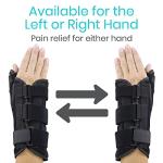 Vive Thumb and Wrist Splint - Tendonitis Brace with Thumb Stabilizer - Ergonomic Night Support For Carpal Tunnel And Tenosynovitis - Spica Splint For Right And Left Hand - Ideal For Women And Men (Right) by Vive Health