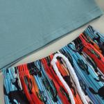 Toddler Baby Boy Clothes Summer Short Sleeve T Shirts Top Shorts Western Boy Outfit Cute Boho Clothing (Cowboys,3-4T) by FYBITBO