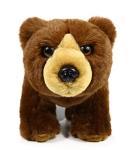 Zoocolo Brown Bear Plush,Realistic Stuffed Animal Toy,Brown Grizzly Bear,Gift for Kids,11" from ZOOCOLO