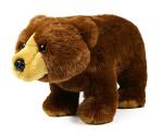 Zoocolo Brown Bear Plush,Realistic Stuffed Animal Toy,Brown Grizzly Bear,Gift for Kids,11" from ZOOCOLO