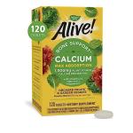 Natureâs Way Alive! Calcium Bone Support*, Max Absorption, Plant Source Calcium, 120 Tablets from Nature's Way
