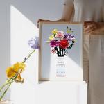 Flower Bouquet Building Set with Adjustable Vase, Artificial Plant Flowers Building Blocks Creative Toys Project for Home Decor, Mother's Day, Christmas, Valentine's Day, 730Pcs by BIPGF