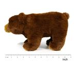 Zoocolo Brown Bear Plush,Realistic Stuffed Animal Toy,Brown Grizzly Bear,Gift for Kids,11" from ZOOCOLO