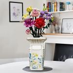 Flower Bouquet Building Set with Adjustable Vase, Artificial Plant Flowers Building Blocks Creative Toys Project for Home Decor, Mother's Day, Christmas, Valentine's Day, 730Pcs by BIPGF