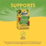 Natureâs Way Alive! Calcium Bone Support*, Max Absorption, Plant Source Calcium, 120 Tablets from Nature's Way