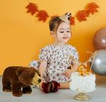 Zoocolo Brown Bear Plush,Realistic Stuffed Animal Toy,Brown Grizzly Bear,Gift for Kids,11" from ZOOCOLO