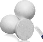 TFARC FOAM 3 Inch Craft Foam Balls 12-Pack, Polystyrene Balls for DIY Crafts School Supplies Decorations(White) by TFARC FOAM