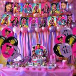 That Girl Lay Lay Party Decorations,Birthday Party Supplies For That Girl Lay Lay Party Supplies Includes Banner - Cake Topper - 12 Cupcake Toppers - 18 Balloons by Kithwaro