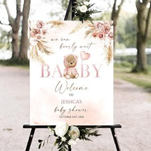 Baby Shower Welcome Sign, Brown Teddy Bear Baby Shower Welcome Sign, Balloon Baby Shower Welcome Sign, Baby Shower Decorations, Baby Shower Banner, Teddy Bear Baby Shower Sign by Authentic Yard Sign
