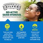 Sovereign Silver Bio-Active Silver Hydrosol for Immune Support - 10 ppm, 1 oz - Nasal Spray by Natural Immunogenics