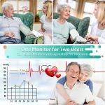 Accurate Blood Pressure Monitors 2023,Smart Track AVG BP Curve & Largest Widescreen LED Display,Adjustable Blood Pressure Cuff,Smart Blood Pressure Machine with USB Cable,Fast Automatic for 2 Users by Healthing