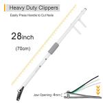 Long Handled Toenail Clippers 4mm Wide Jaw Opening No Need to Bending Over Cutting Easy for Seniors Overweight, Obese, Hip and Waist Patients. (Extended- 28" / 70cm) from DEPSUNNY