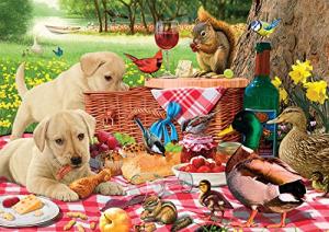 Buffalo Games - Picnic Raiders - 300 LARGE Piece Jigsaw Puzzle by Buffalo Games, LLC