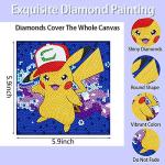 Diamond Painting Kits for Kids, 4 Pack DIY 5D Cartoon Painting Art for Kids, Diamond Arts and Crafts Kits Big Gem Diamond Dots for Children Ages 6-12 Girls Boys for Birthday Christmas Gifts 6x6 Inch from MYHALI