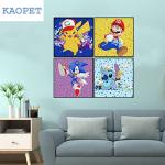 Diamond Painting Kits for Kids, 4 Pack DIY 5D Cartoon Painting Art for Kids, Diamond Arts and Crafts Kits Big Gem Diamond Dots for Children Ages 6-12 Girls Boys for Birthday Christmas Gifts 6x6 Inch from MYHALI