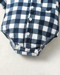 Renotemy Baby Boy Clothes Plaid Newborn Boy Outfits Set Newborn Outfits Summer Baby Boy Clothes 0-3 Months Dark Blue from 