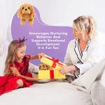 BETTERLINE Puppy Electronic Interactive Pet Dog -Walking, Barking, Tail Wagging, Stretching Companion Animal for Kids (Brown Poodle) from BetterLine