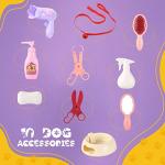 BETTERLINE Puppy Electronic Interactive Pet Dog -Walking, Barking, Tail Wagging, Stretching Companion Animal for Kids (Brown Poodle) from BetterLine