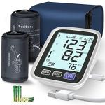 Blood Pressure Machine Upper Arm, 2 Size Cuffs M/L and XL, Medium/Large 9"-17" and Extra Large Cuff 13"-21", Accurate Automatic Digital BP Cuff Home Use, Large Backlit LCD, BP Monitor 2-User 1000 Mem from AQESO