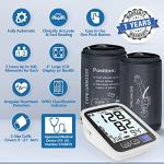 Blood Pressure Machine Upper Arm, 2 Size Cuffs M/L and XL, Medium/Large 9"-17" and Extra Large Cuff 13"-21", Accurate Automatic Digital BP Cuff Home Use, Large Backlit LCD, BP Monitor 2-User 1000 Mem from AQESO