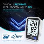 Blood Pressure Machine Upper Arm, 2 Size Cuffs M/L and XL, Medium/Large 9"-17" and Extra Large Cuff 13"-21", Accurate Automatic Digital BP Cuff Home Use, Large Backlit LCD, BP Monitor 2-User 1000 Mem from AQESO
