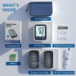 Blood Pressure Machine Upper Arm, 2 Size Cuffs M/L and XL, Medium/Large 9"-17" and Extra Large Cuff 13"-21", Accurate Automatic Digital BP Cuff Home Use, Large Backlit LCD, BP Monitor 2-User 1000 Mem from AQESO