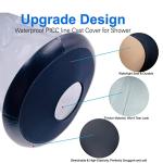 Knee Cast Cover for Shower Large Size Extended Version, Waterproof Shower Bandage and Cast Protector for Knee Replacement Surgery, Wound, Burns Watertight Protection Reusable (Large- 60cm Long) by KEEFITT