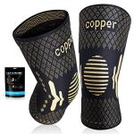 Copper Knee Braces for Knee Pain Women & Men - 2 Pack Knee Brace Compression Sleeve, Best knee Support for Arthritis Pain,Meniscus Tear, Running,Weightlifting,Working Out,ACL,MCL,Knee Pain Relief from Lusenone