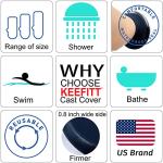 Knee Cast Cover for Shower Large Size Extended Version, Waterproof Shower Bandage and Cast Protector for Knee Replacement Surgery, Wound, Burns Watertight Protection Reusable (Large- 60cm Long) by KEEFITT