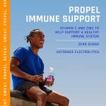 Propel Immune Support with Vitamin C + Zinc, Orange Raspberry, 24oz Bottle, Pack of 12 by AmazonUs/ONBD9