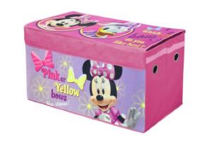 Idea Nuova Disney Minnie Mouse Collapsible Childrenâs Toy Storage Trunk, Durable with Lid from Idea Nuova - LA